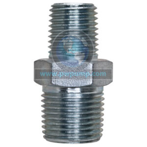 3/8" x 1/4" Hex Nipple Steel