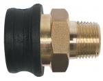 SS 1/4" MPT Coupler-EZ GRIP