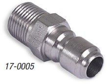 QC 3/8M SS PLUG 17-0005