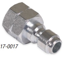 QC  1/4 PLUG SS 17-0017