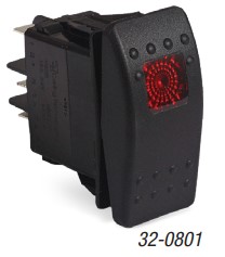SWITCH ROCKER 15 AMP 24 VOLT 	32-0801