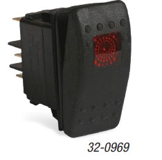 SWITCH/ROCKER W/LAMP 12V 32-0969
