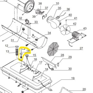 68-3109, Fuel line assembly (a), 400,000 BTU [Mi-T-M]