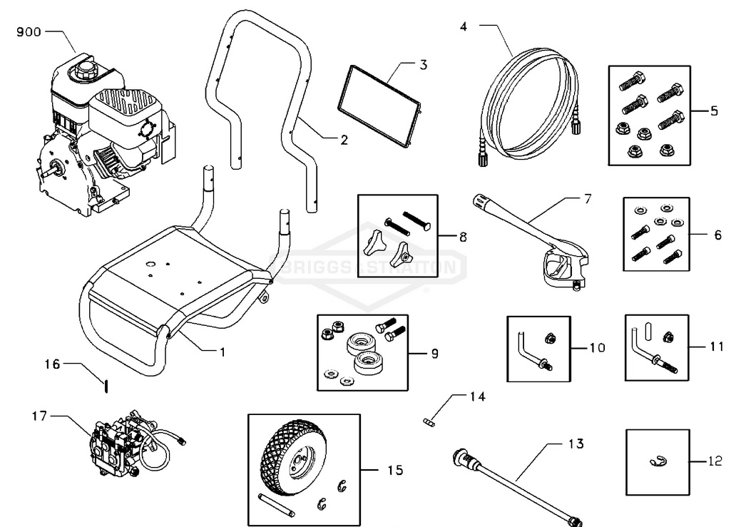 craftsman 01901-0 power washer replacement parts & manual