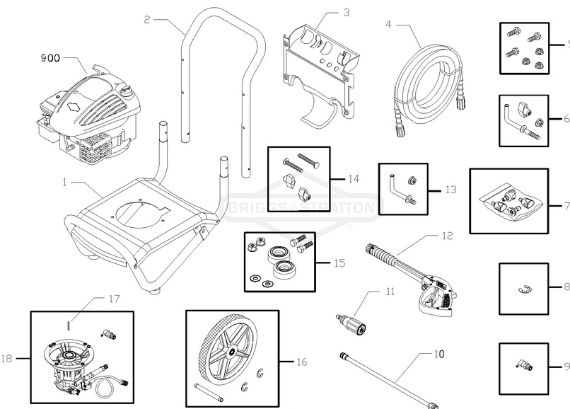 Troy-bilt Pressure Washer 020245-2 Parts 1-888-279-9274