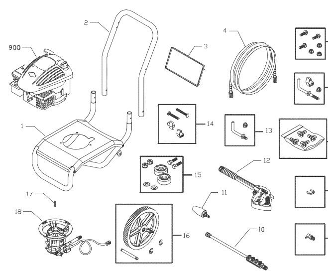 Craftsman Pressure Washer 020249-0 Parts