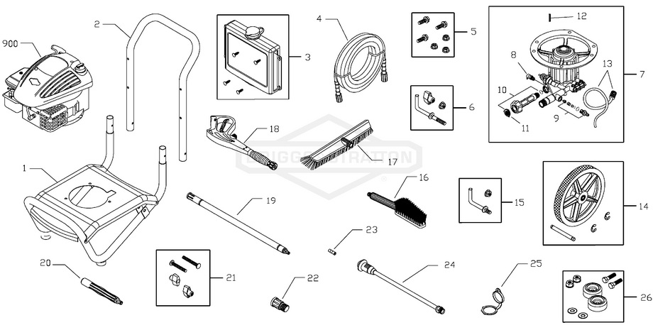 Speed Clean 2200 psi 020261-0 Pressure Washer Parts