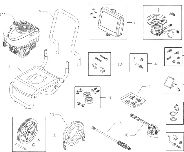 craftsman 020277-0 power washer replacement parts