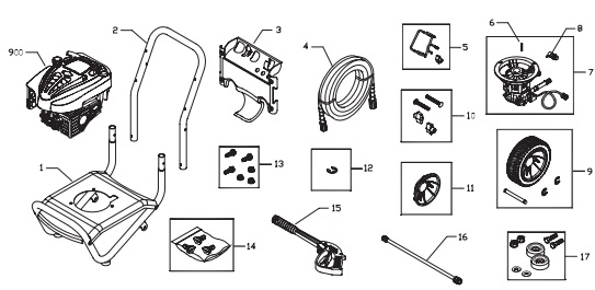 TROY-BILT, 020293-0 Pressure Washer Parts