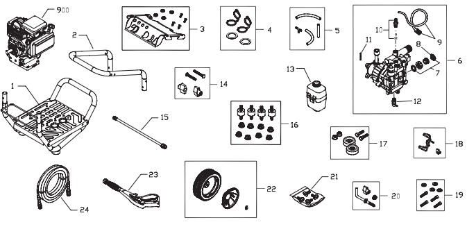 TROY-BILT, 020294-0 Pressure Washer Parts