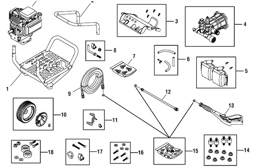 TROY-BILT, 020294-1 Pressure Washer Parts
