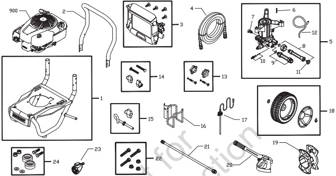 Sears Craftsman Pressure Washer 020436-2 Parts