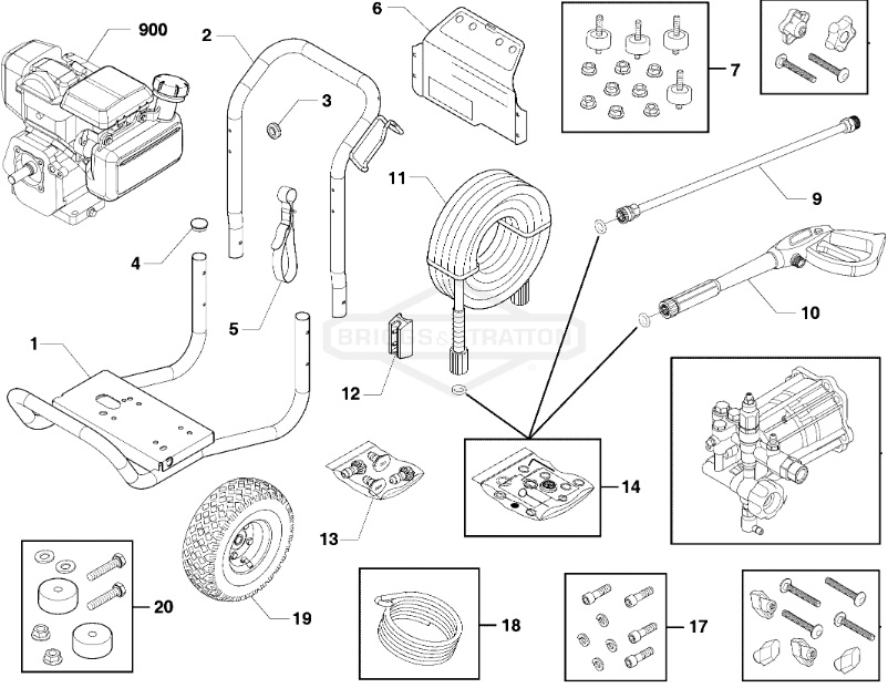 Husqvarna 3200 psi model 020713-00 power washer replacement parts & manual