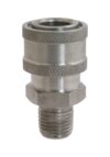 S.S. 1/4" MPT Coupler