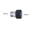 ADAPTER, 15MM PLUG x 14MM TWIST COUPLER