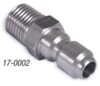 QC 1/4M X 1/4 PLUG SS 17-0002