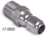 QC 3/8M SS PLUG 17-0005