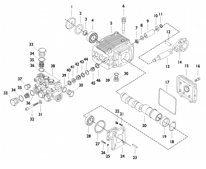 SEARS CRAFTSMAN 1920-0PRESSURE WASHER PUMP PARTS