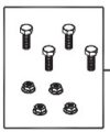 KIT, ENGINE MOUNTING HARDWARE 192318GS