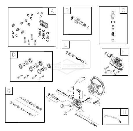 BRUTE 020345-01 pump breakdown & parts