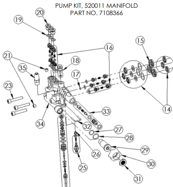 DXPW61403 pump parts