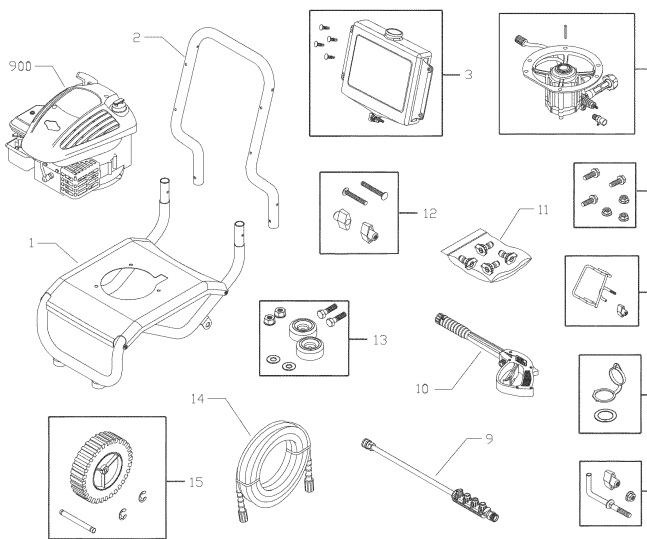 craftsman 580.752040 power washer replacement parts manual