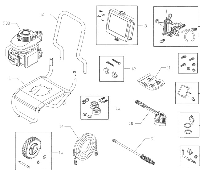 craftsman 580752060 power washer replacement parts & manual