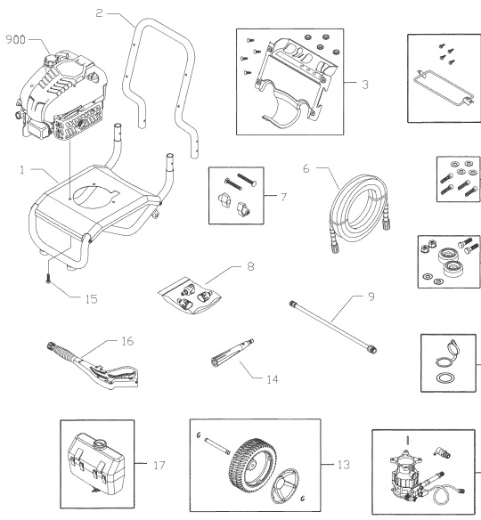 craftsman 580.752070 power washer replacement parts manual