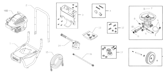 craftsman 2200 psi power washer model 580752181 replacement parts & manual