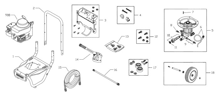 craftsman 580.752240 power washer replacement parts manual