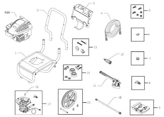 craftsman 2200 psi power washer model 580752340 replacement parts manual