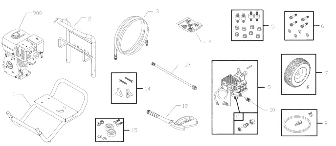 Sears Craftsman Pressure Washer 580752381 repair Parts
