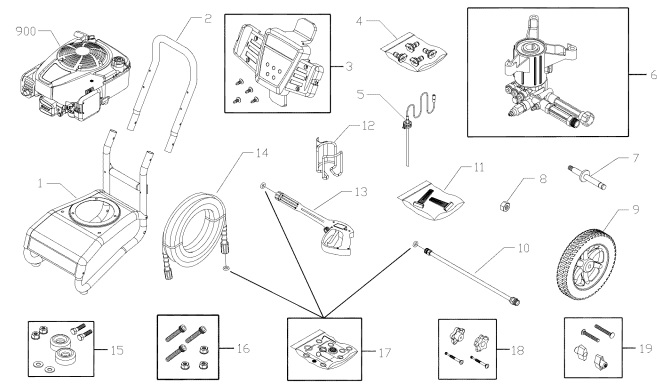 Craftsman 580752870 power washer repair parts