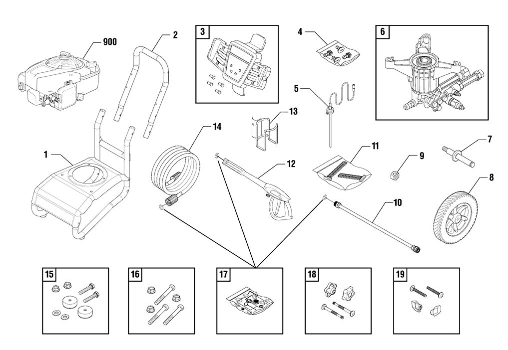 Briggs 020591-0 Pressure washer PARTS