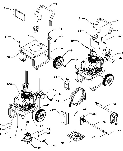 Sears & Craftsman Pressure Washer model 580767200 replacement parts and upgrade pumps for sears craftsman power washers