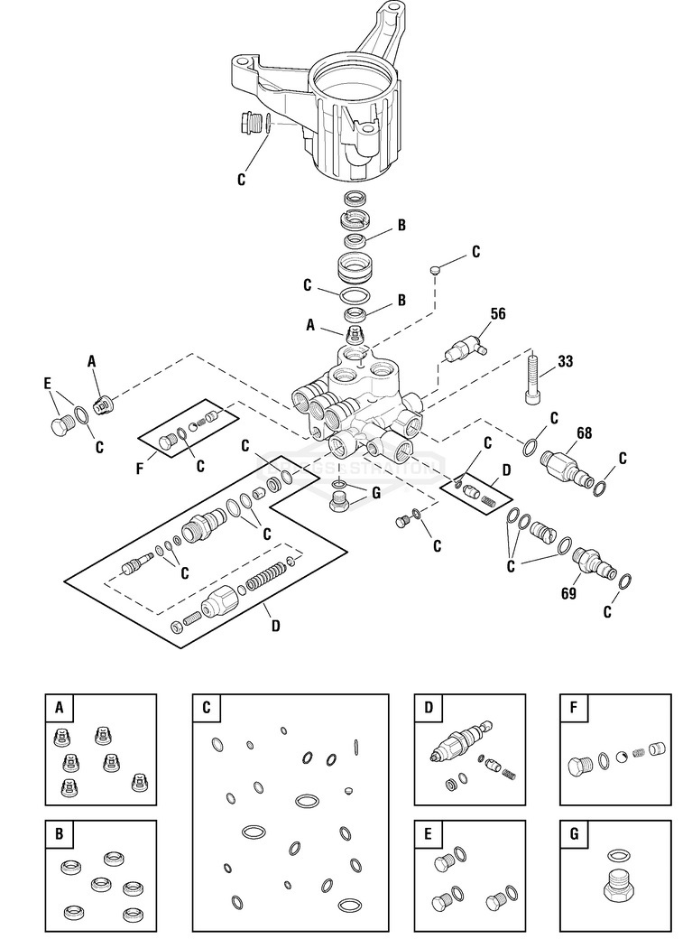 020582-00 pump 705837 rebuild kits