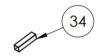 7101301 GRIP TUBE, 1" x 1" x 4 1/2"