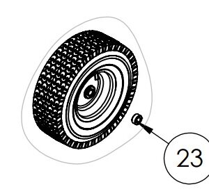 WHEEL KIT, 13.0 X 5.0-6 7103521