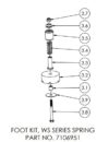 FOOT KIT, WS SERIES SPRING