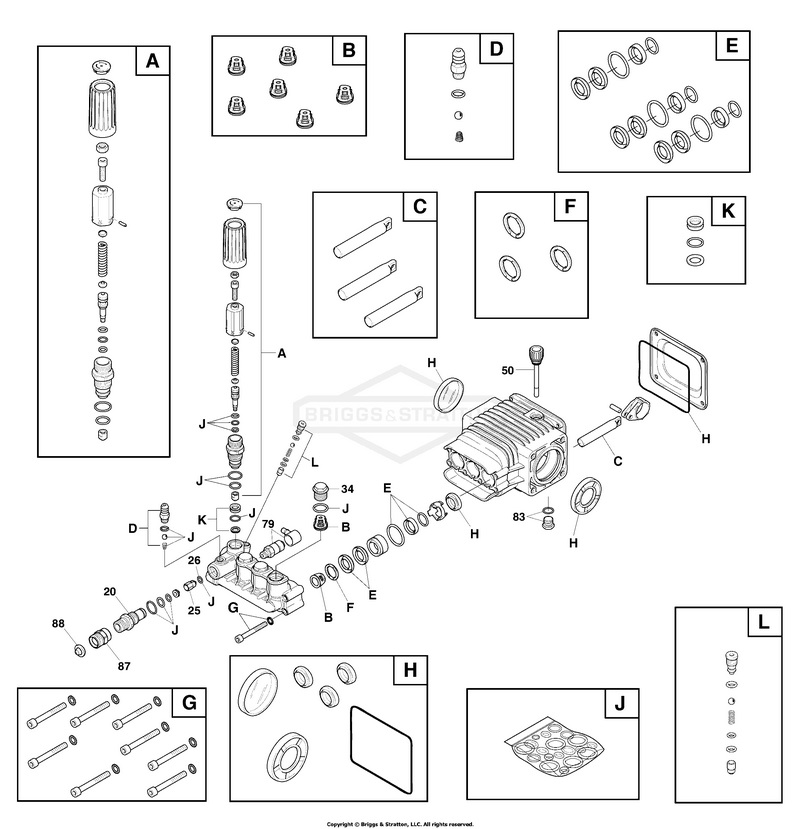 020725-00 pump breakdown & rebuild kits