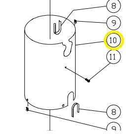 WRAP-OUTER SS 1/2 5 GAL COIL, 850-0091 [Mi-T-M]