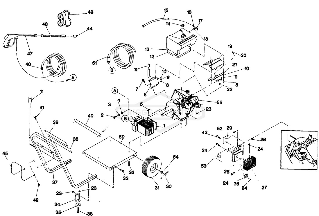 Generac Pressure Washer 9858 Parts