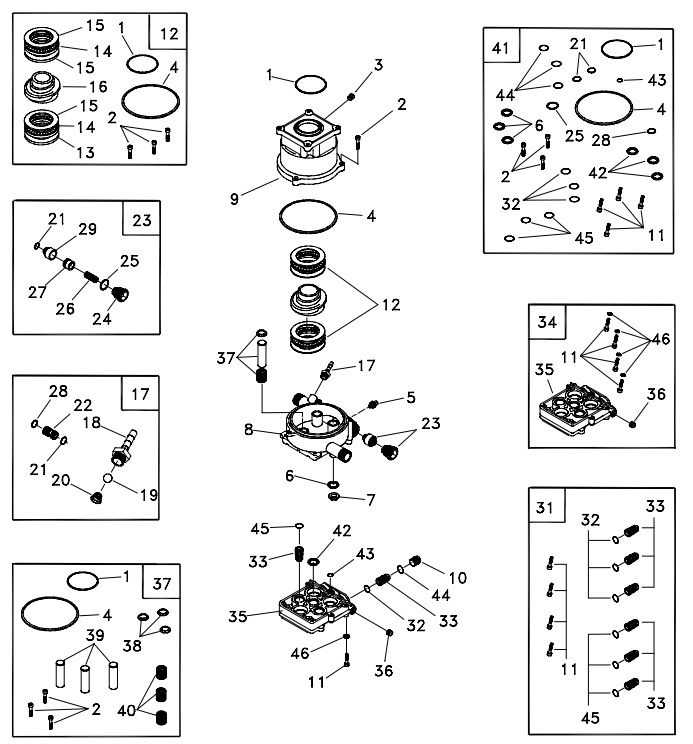 PUMP BREAKDOWN, Generac Pressure Washer 1587-0 Parts