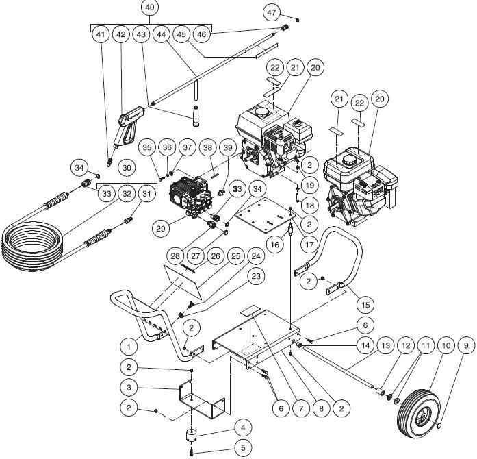 CA-2403-0MHB replacement parts & breakdown