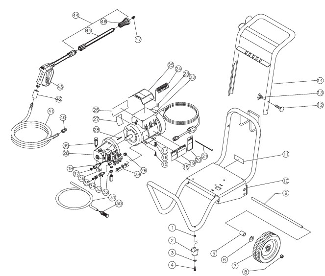 1,000 PSI 2.0 GPM  CD-1002-1MUC Parts (After SN 10040521)  Parts List  Pump Parts  Unloader Parts  Owners Manual