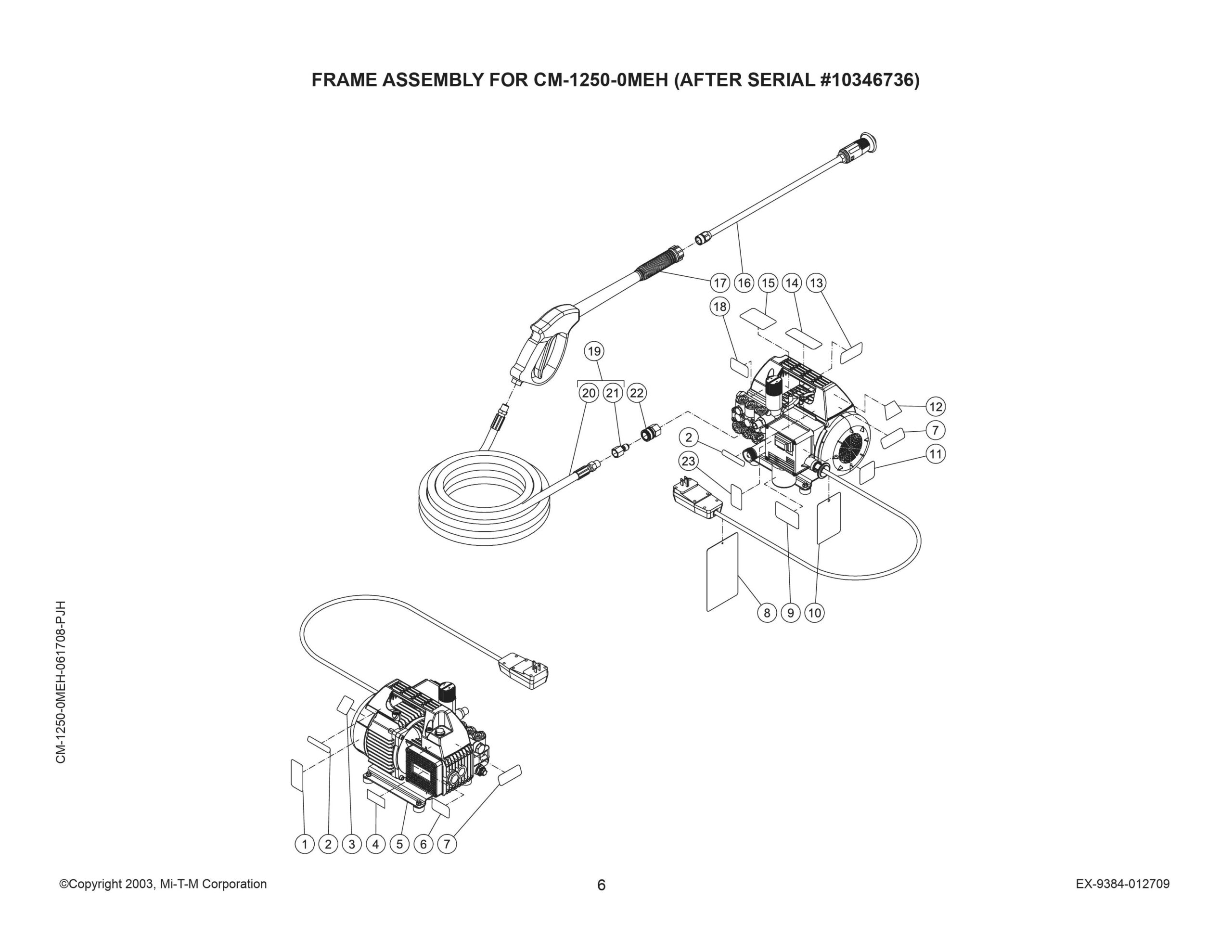 MI-T-M CM-1250 Pressure Washer Parts MI-T-M CM-1250 Pressure Washer Parts