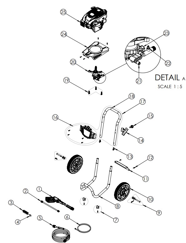 Clean Machine CM61455 pressure washer PARTS