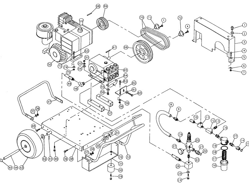 MITM CW-2405-0MGB pressure washer parts and manual