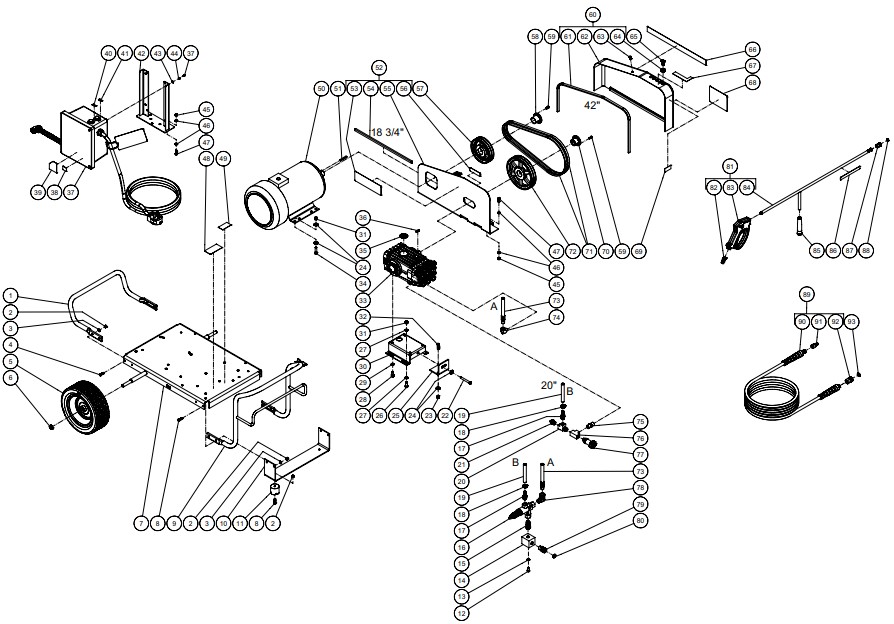 MITM CW-3005-0ME1 pressure washer parts and manual