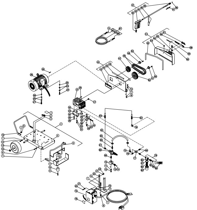 MITM CW-3255-3MV0 pressure washer parts and manual